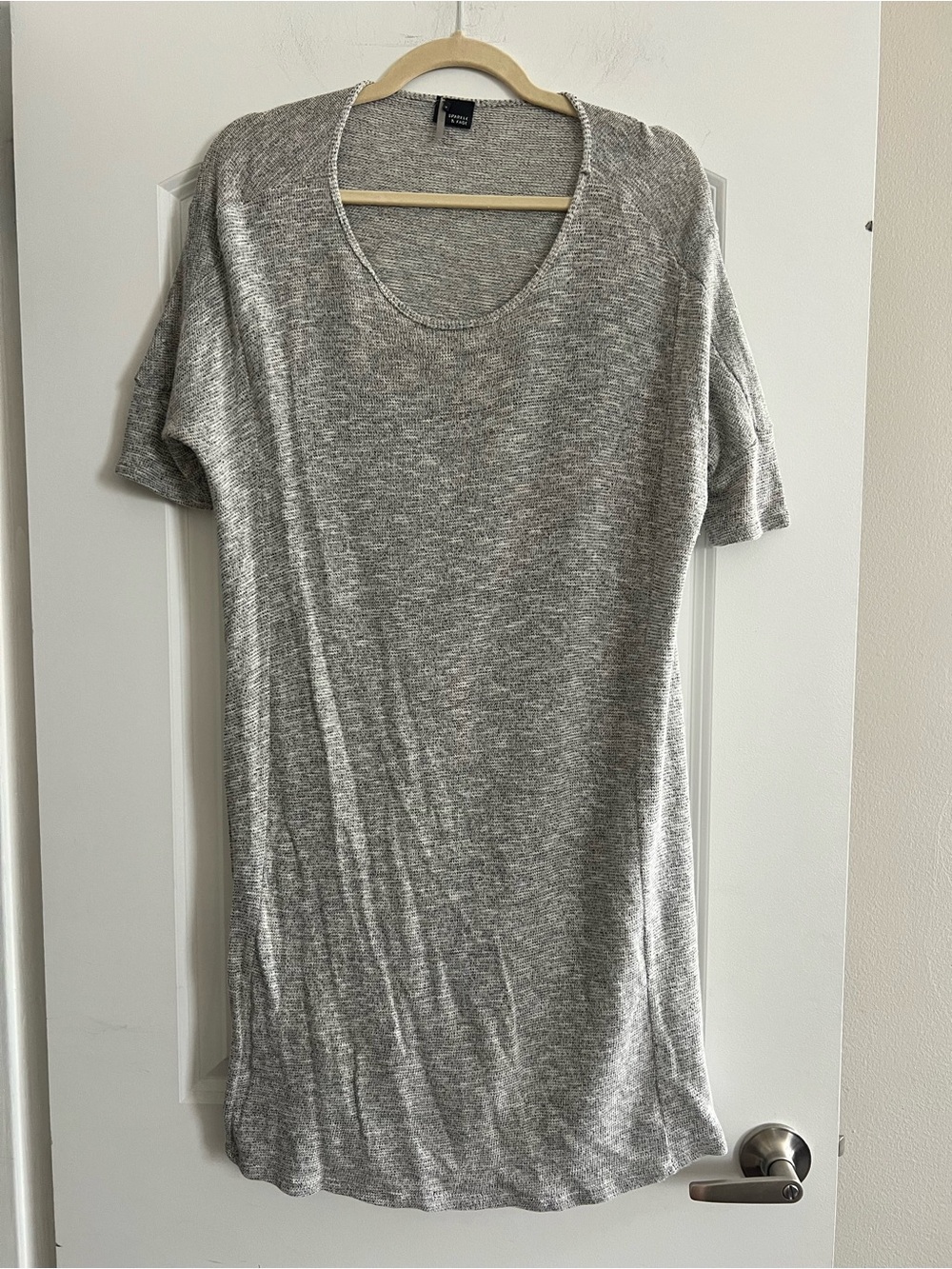 Urban Outfitters Gray Heather Short Sleeve Tunic dress
